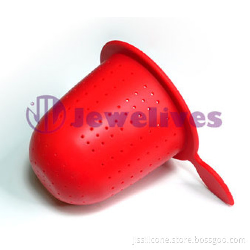 Food Grade Silicone Tea Strainer Lovely Design 